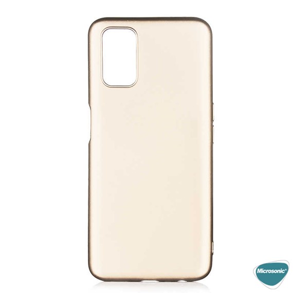 Microsonic Matte Silicone Oppo A52 Kılıf Gold 3