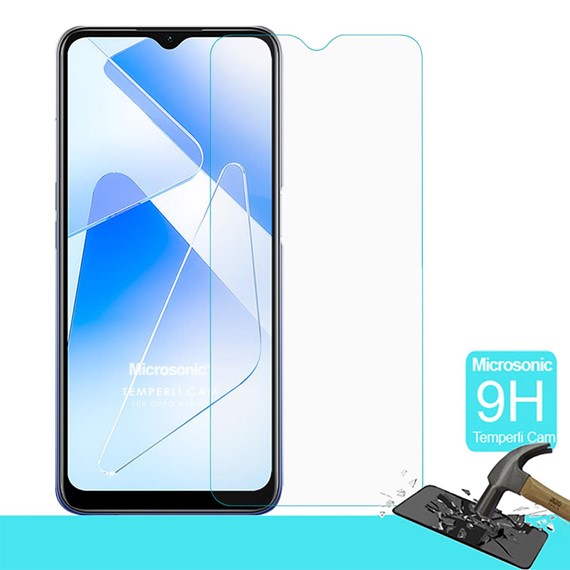 Microsonic Oppo A55 5G Tempered Glass Cam Ekran Koruyucu 1