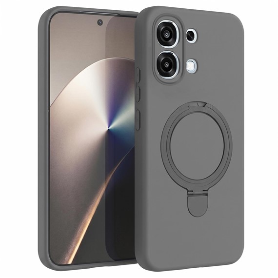 Microsonic Oppo A6 Pro Kılıf Aura Stant MagSafe Gri 1