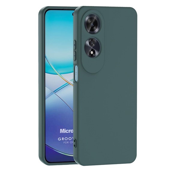 Microsonic Oppo A60 Kılıf Groovy Soft Koyu Yeşil 1