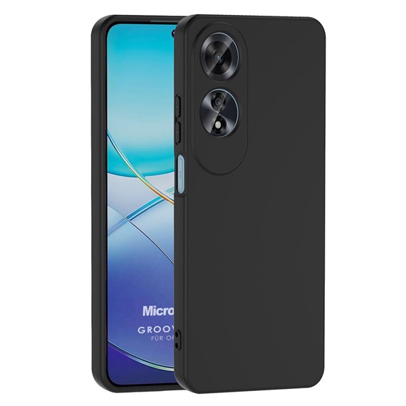 Microsonic Oppo A60 Kılıf Groovy Soft Siyah 1
