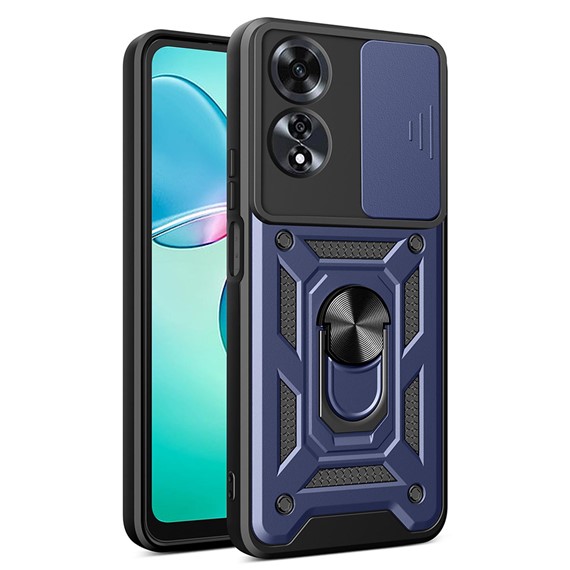 Microsonic Oppo A60 Kılıf Impact Resistant Lacivert 1