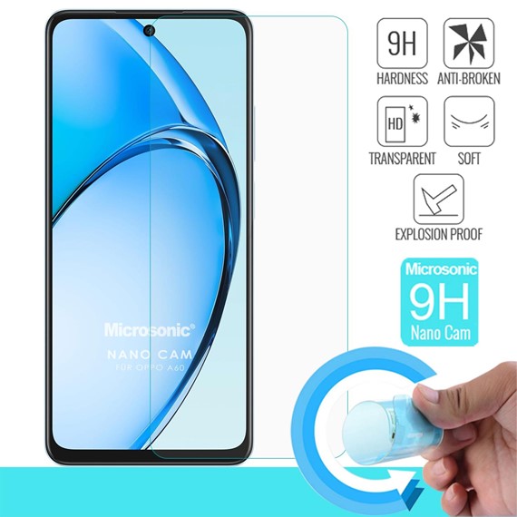 Microsonic Oppo A60 Nano Glass Cam Ekran Koruyucu 2