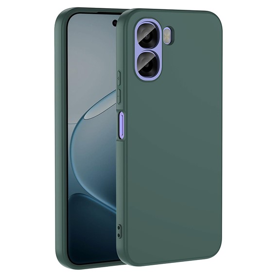 Microsonic Oppo A6T Kılıf Groovy Soft Koyu Yeşil 1