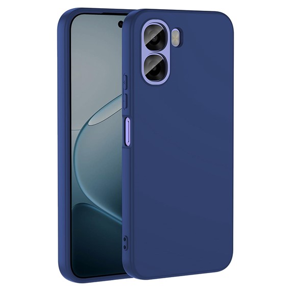 Microsonic Oppo A6X Kılıf Groovy Soft Lacivert 1