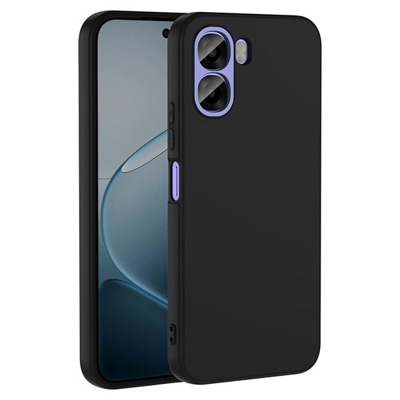Microsonic Oppo A6X Kılıf Groovy Soft Siyah 1