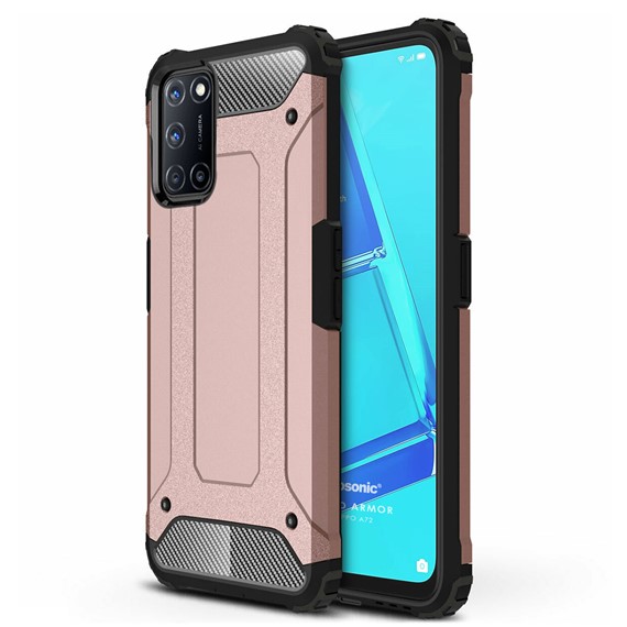 Microsonic Oppo A72 Kılıf Rugged Armor Rose Gold 1