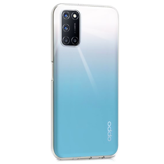 Microsonic Oppo A72 Kılıf Transparent Soft Beyaz 2