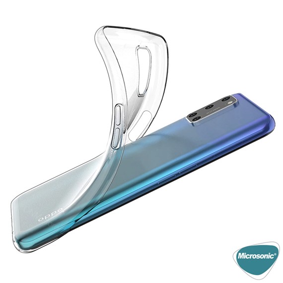 Microsonic Oppo A72 Kılıf Transparent Soft Beyaz 3