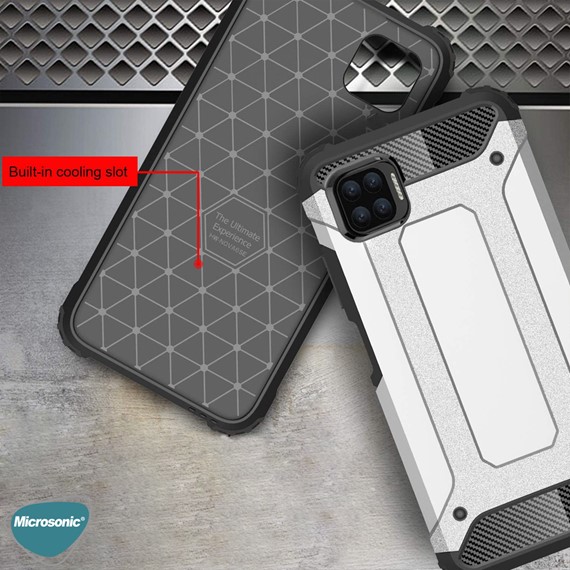 Microsonic Oppo A73 Kılıf Rugged Armor Kırmızı 4