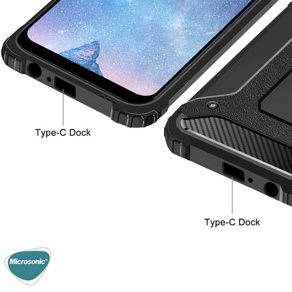 Microsonic Oppo A73 Kılıf Rugged Armor Kırmızı 6