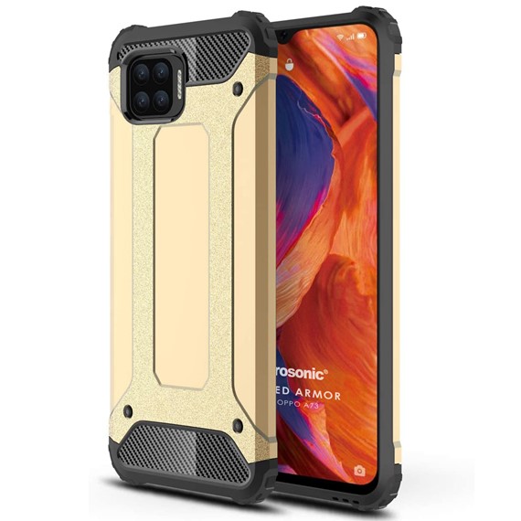 Microsonic Oppo A73 Kılıf Rugged Armor Gold 1