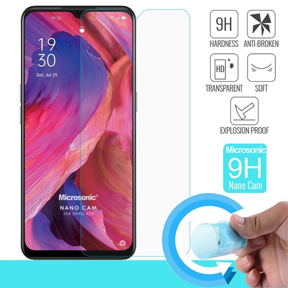 Microsonic Oppo A73 Nano Glass Cam Ekran Koruyucu 1