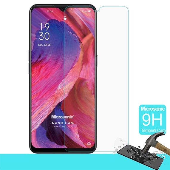 Microsonic Oppo A73 Tempered Glass Cam Ekran Koruyucu 1