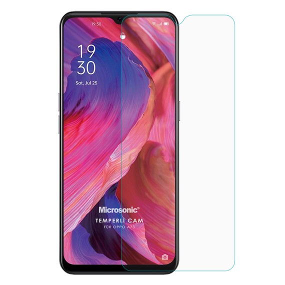Microsonic Oppo A73 Tempered Glass Cam Ekran Koruyucu 2
