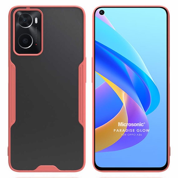 Microsonic Oppo A96 Kılıf Paradise Glow Pembe 1