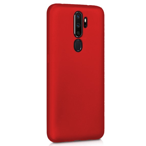 Microsonic Matte Silicone Oppo A9 2020 Kılıf Kırmızı 2