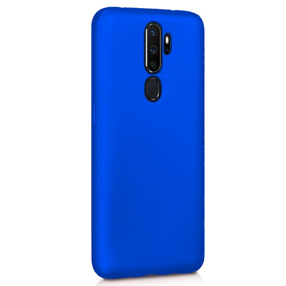 Microsonic Matte Silicone Oppo A9 2020 Kılıf Mavi 2