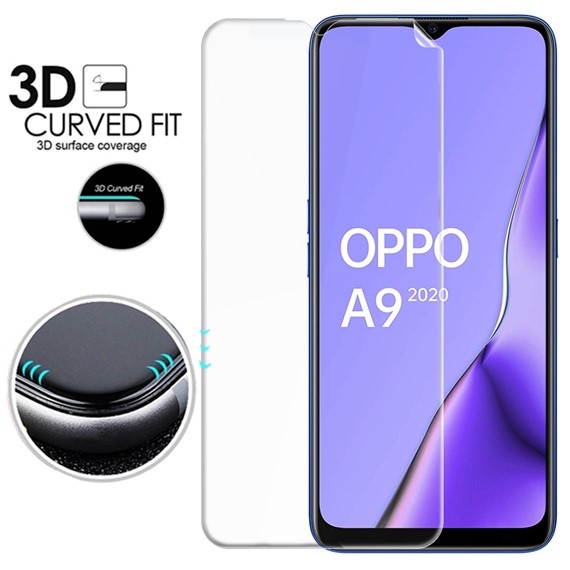 Microsonic Oppo A9 2020 Ön Arka Kavisler Dahil Tam Ekran Kaplayıcı Film 3