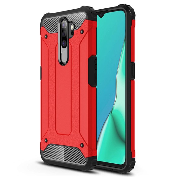 Microsonic Oppo A9 2020 Kılıf Rugged Armor Kırmızı 1