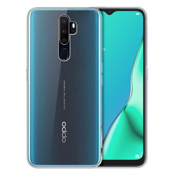 Microsonic Oppo A9 2020 Kılıf Transparent Soft Beyaz 1