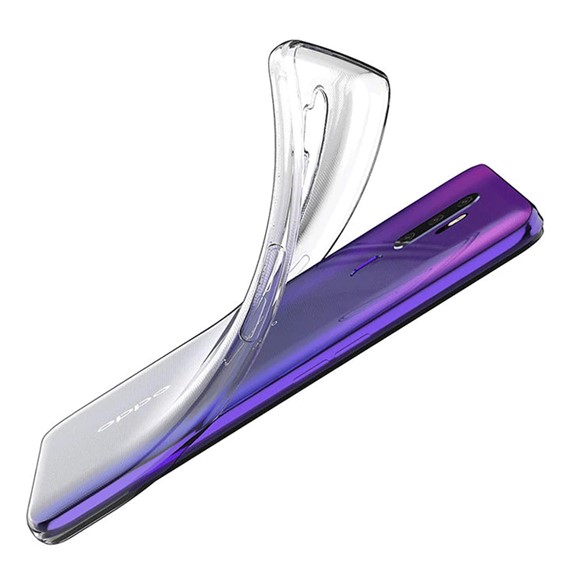 Microsonic Oppo A9 2020 Kılıf Transparent Soft Beyaz 3