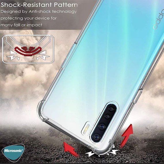 Microsonic Shock Absorbing Kılıf Oppo A91 Şeffaf 5