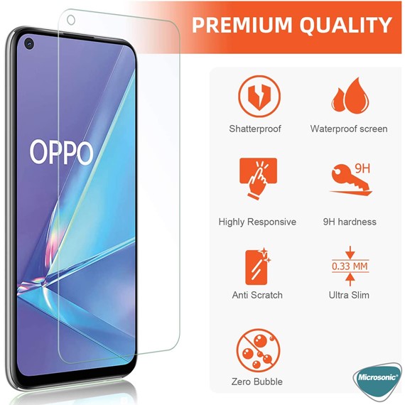 Microsonic Oppo A92 Tempered Glass Screen Protector 4