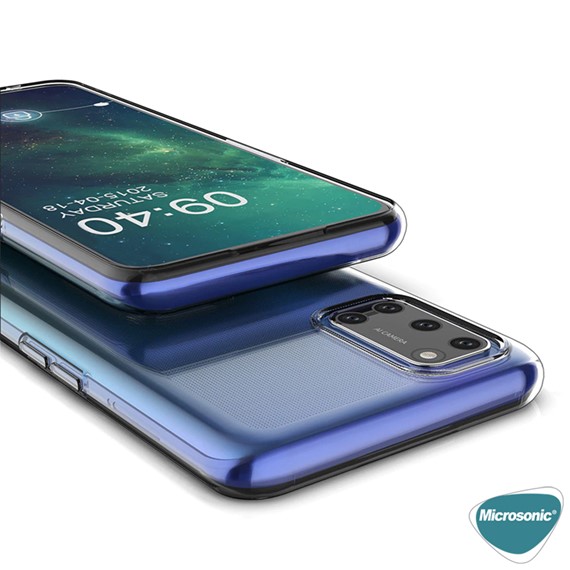 Microsonic Oppo A92 Kılıf Transparent Soft Beyaz 5