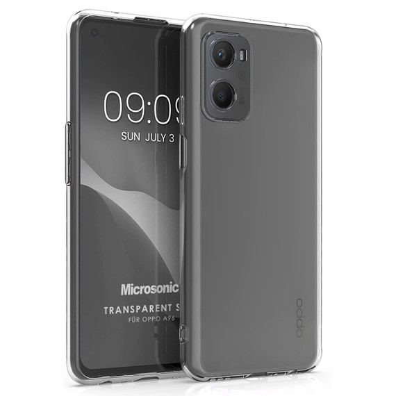 Microsonic Oppo A96 4G Kılıf Transparent Soft Şeffaf 1