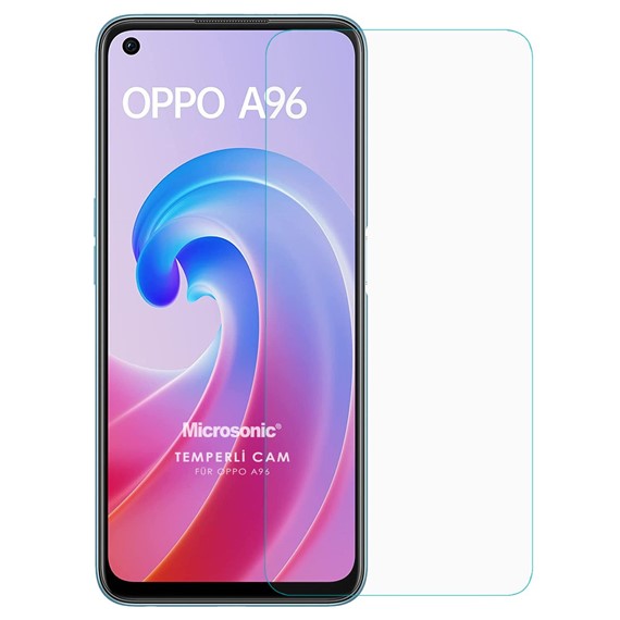 Microsonic Oppo A76 Tempered Glass Cam Ekran Koruyucu 2