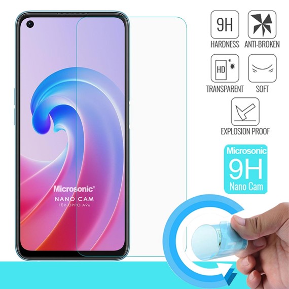 Microsonic Oppo A96 Nano Glass Cam Ekran Koruyucu 1