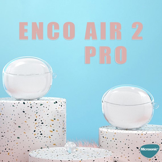 Microsonic Oppo Enco Air 2 Pro Kılıf Transparent Clear Soft Şeffaf 3