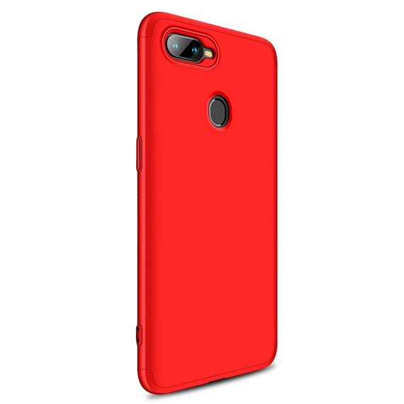 Microsonic Oppo F9 F9 Pro Kılıf Double Dip 360 Protective Kırmızı 2