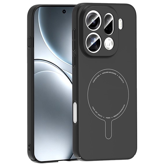 Microsonic Oppo Find X9 Pro Kılıf AirFit MagSafe Siyah 1