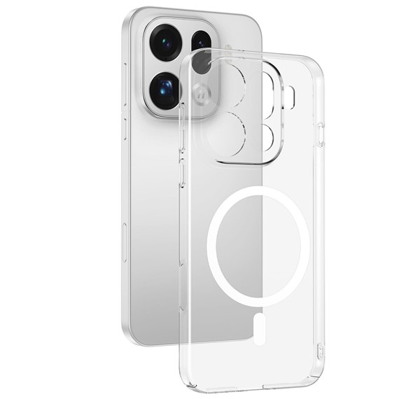 Microsonic Oppo Find X9 Pro Kılıf MagSafe Clear Sararmaz Şeffaf 3
