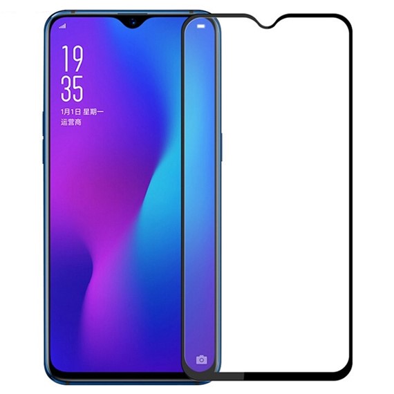 Microsonic Oppo RX17 Neo Tam Kaplayan Temperli Cam Ekran koruyucu Siyah 1
