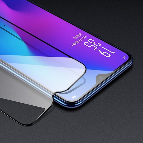 Microsonic Oppo RX17 Neo Tam Kaplayan Temperli Cam Ekran koruyucu Siyah 2