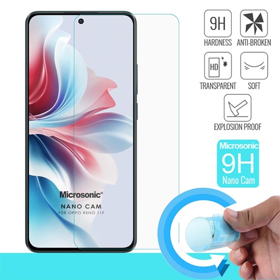 Microsonic Oppo Reno 11F Nano Glass Cam Ekran Koruyucu 2