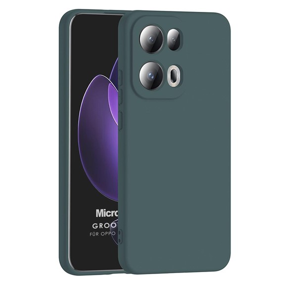 Microsonic Oppo Reno 13 Pro Kılıf Groovy Soft Koyu Yeşil 1