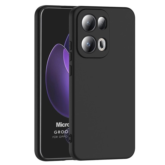 Microsonic Oppo Reno 13 Pro Kılıf Groovy Soft Siyah 1