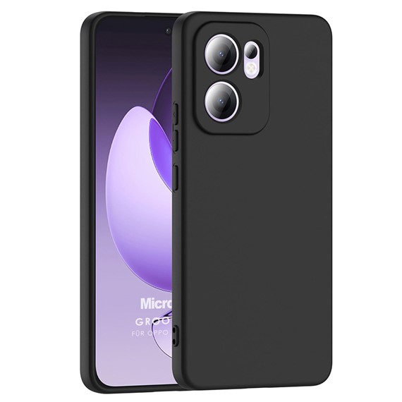 Microsonic Oppo Reno 13F 5G Kılıf Groovy Soft Siyah 1