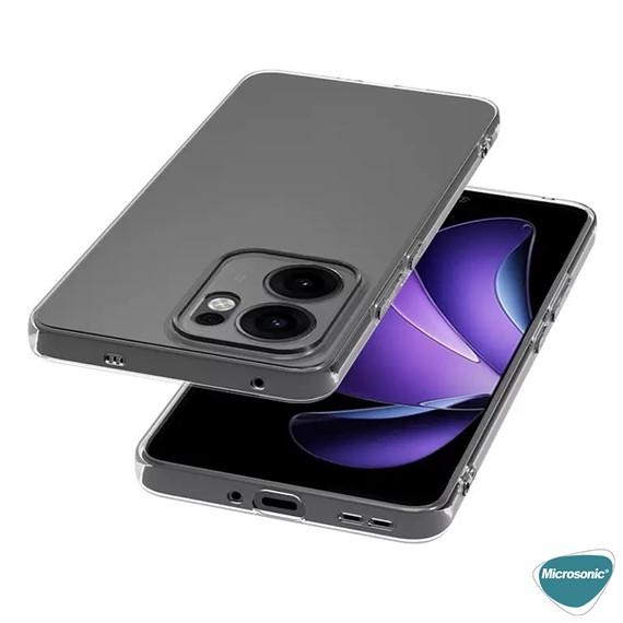 Microsonic Oppo Reno 13F 5G Kılıf Transparent Soft Şeffaf 4