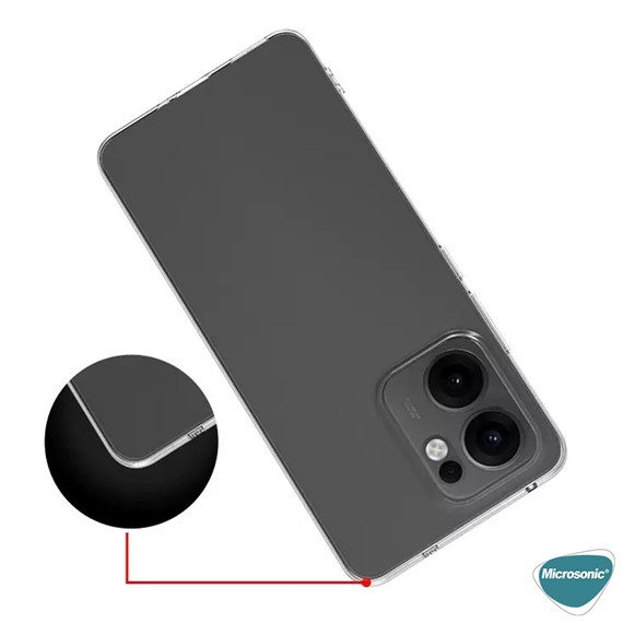 Microsonic Oppo Reno 13F 5G Kılıf Transparent Soft Şeffaf 5