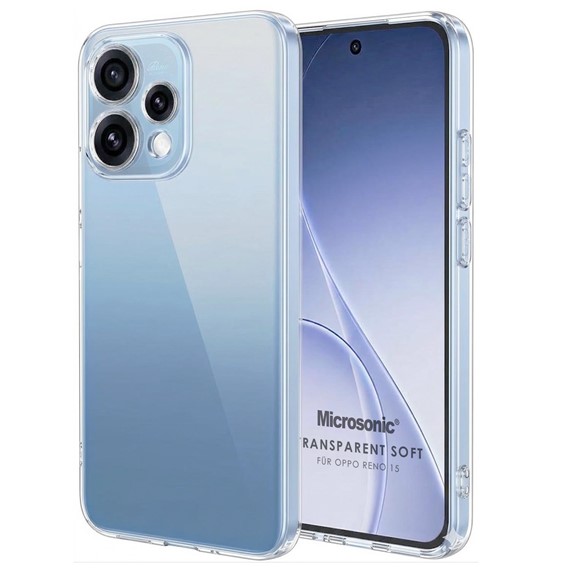 Microsonic Oppo Reno 15 5G Kılıf Transparent Soft Şeffaf 1