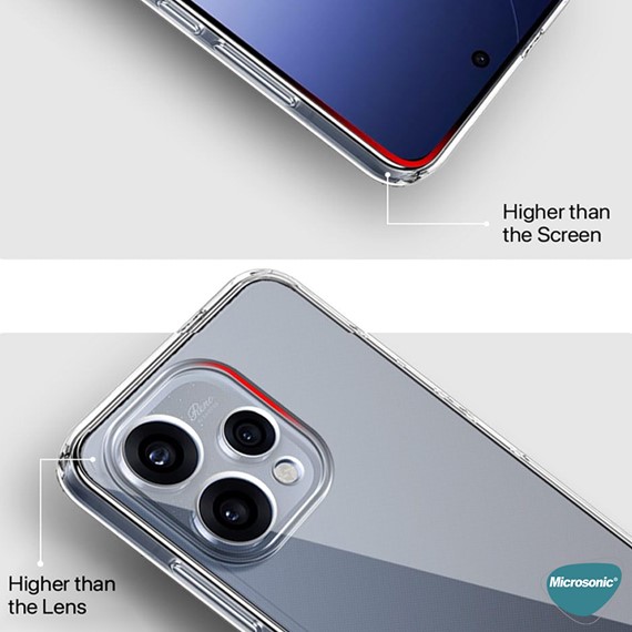 Microsonic Oppo Reno 15 5G Kılıf Transparent Soft Şeffaf 3