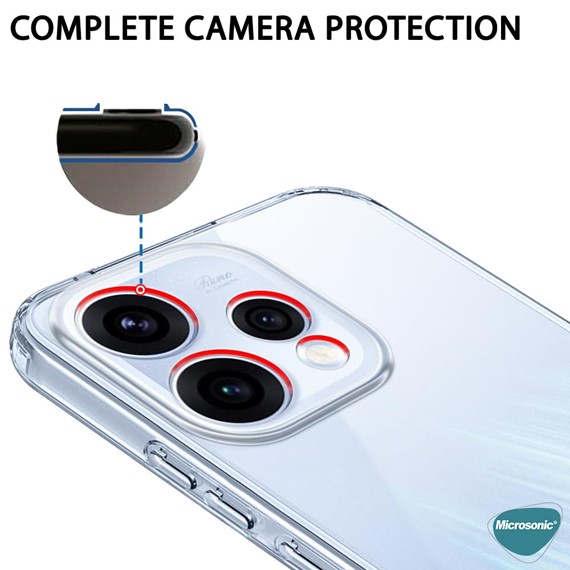 Microsonic Oppo Reno 15 5G Kılıf Transparent Soft Şeffaf 4