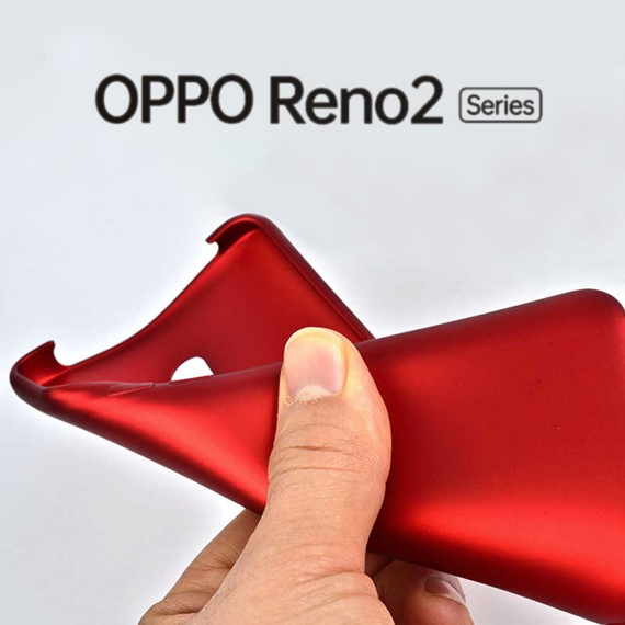 Microsonic Matte Silicone Oppo Reno 2 Kılıf Kırmızı 5