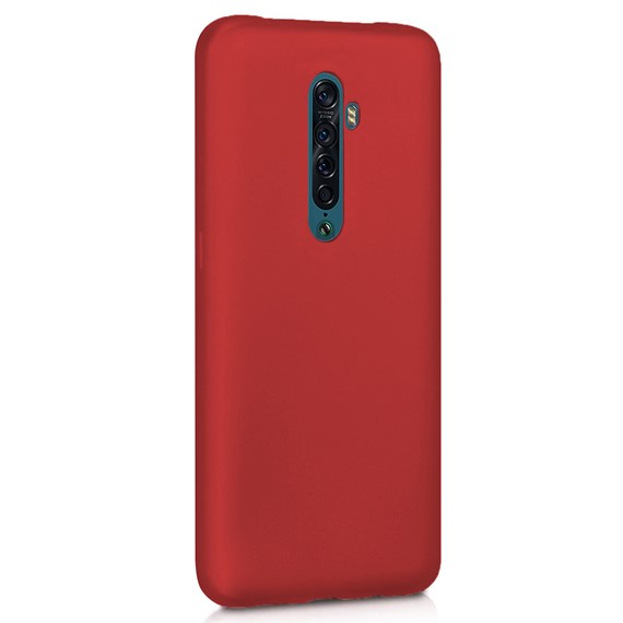 Microsonic Matte Silicone Oppo Reno 2 Kılıf Kırmızı 2