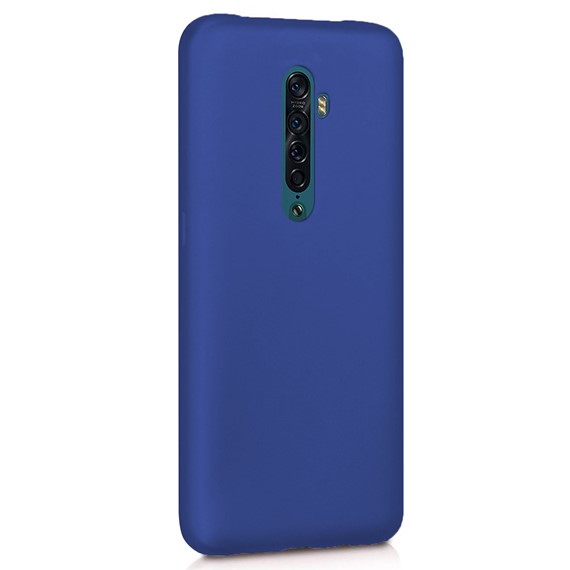 Microsonic Matte Silicone Oppo Reno 2 Kılıf Lacivert 2